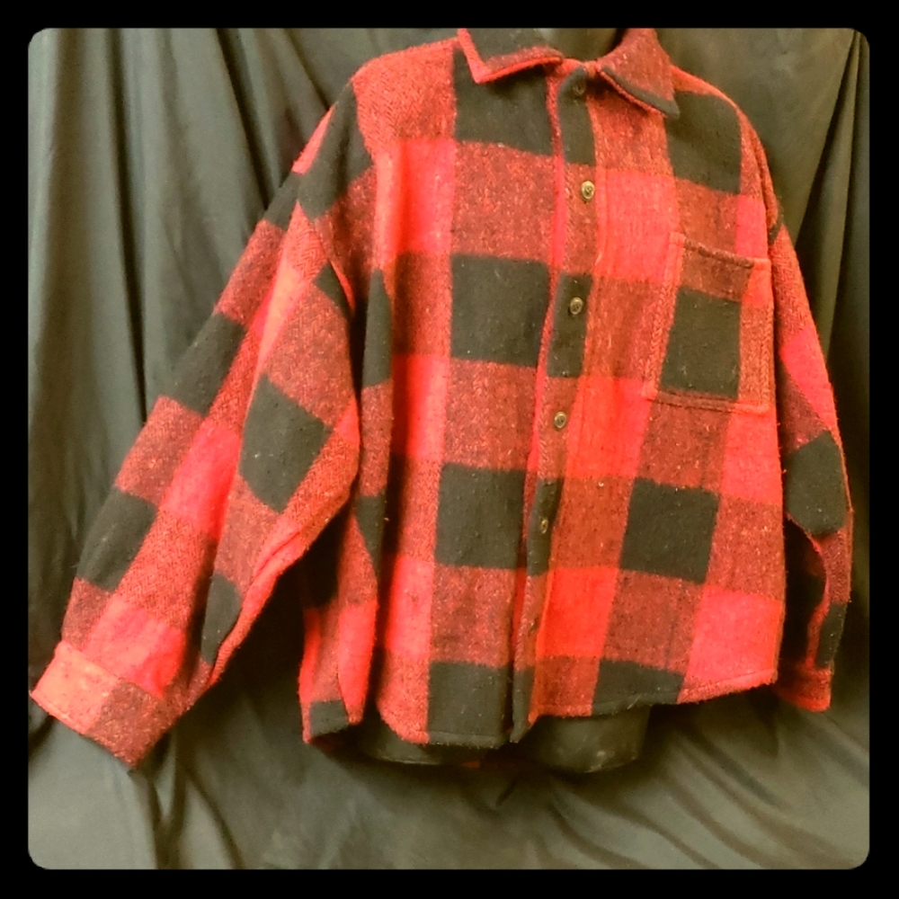 VTG 90's Buffalo Check Earth Ragz Evolution Unisex Durable Baggy Flannel XL